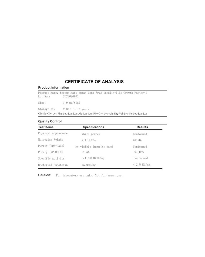 IGF-1 LR3: Muscle Growth & Recovery Peptide | Regenutopia